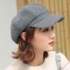 Ear Protection British Berets Solid Color Artist Hat Casual Woolen Octagonal Hat  Girl