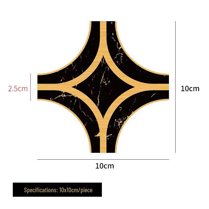 Tile Grout Self-Adhesive Diagonal Floor Stickers for Living Room and Kitchen Decoration