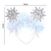 Plastic Snowflake Headdress Color Ribbon Cosplay Headbands  Christmas Festival Gifts