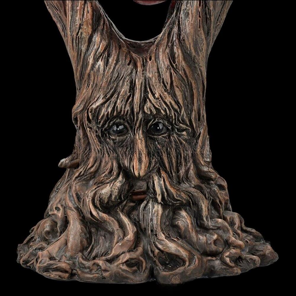Red Anatomical Heart Tree Statue Halloween Figurine Spooky Halloween Heart Treeman Figurine Resin Statue Sculpture for Indoor