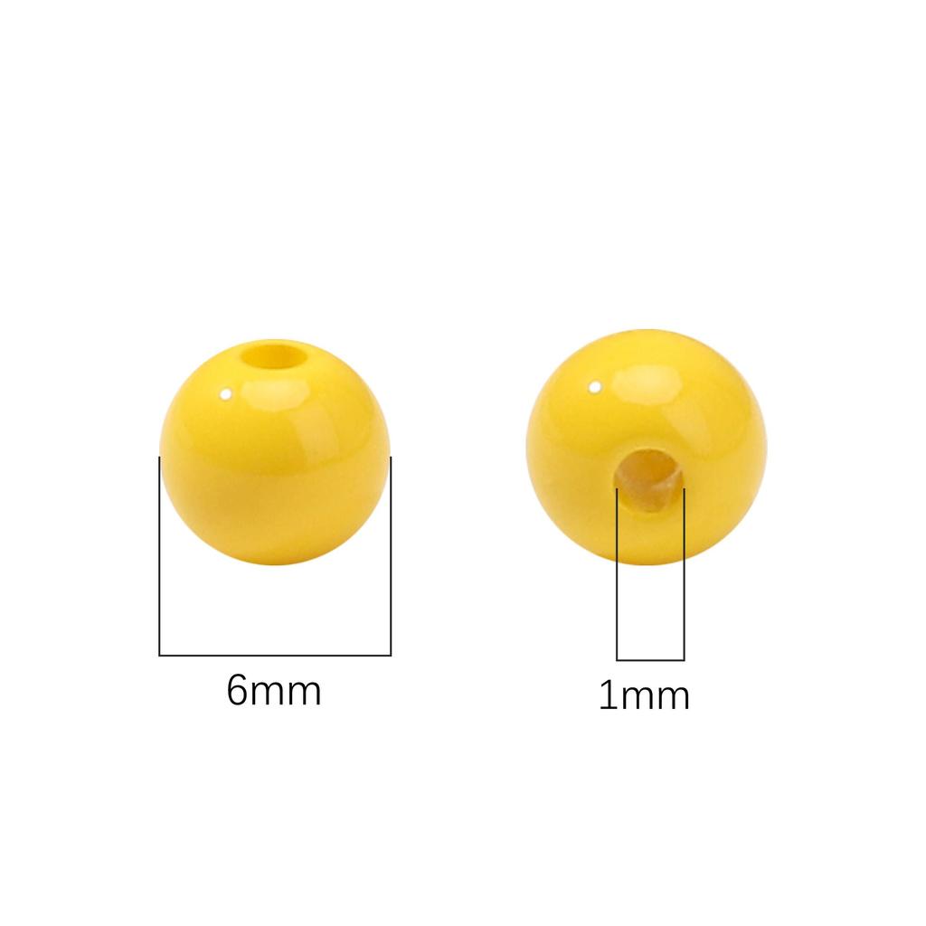 10Pcs Acrylic Beads Fantasy Color Ball Charms for DIY Necklace Bracelet Earring Jewelry Making