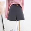 Women's Black High-Waist Slimming Wide-Leg Casual Suit Shorts for Summer 2025
