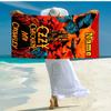 Personalized customized proof beach towel with rock Ozzy Osbourne pattern - soft, absorbent,quick-drying,perfect swimming,camping&bathing