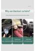 Magnetic Sunshade Privacy Curtains for Small Cars - Sliding Rail Type