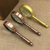 Portable Reading Magnifying Glass Metal High Magnification Loupe  Children