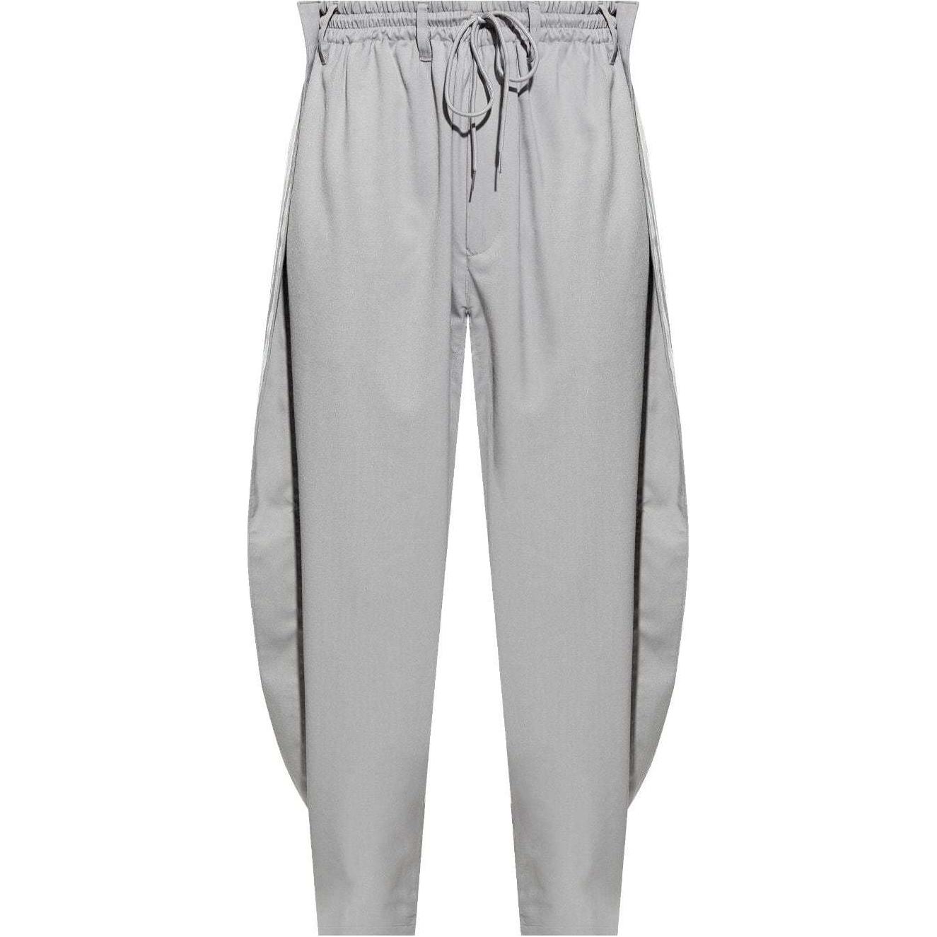 

Y-3 Side Stripe Drawstring Cuffed Knit Joggers Unisex Joggers Gray JE3452 M