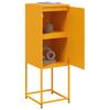 Highboard Mustard Yellow 36 X 39 X 107 Cm Steel