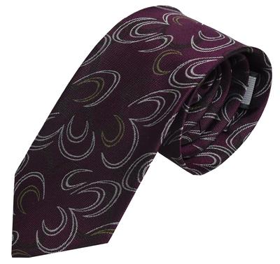 Necktie Stylish Silk Brand Present Adult Geometric Plain Flower DAVINCI Silk Brand Necktie Green Navy Brown Red Gift Employment Coming of Age