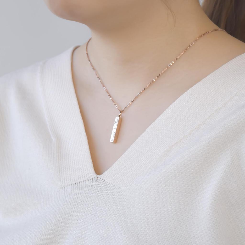 Snoopy PEANUTS Halskette aus chirurgischem Edelstahl, rosa, PNST002GO [Weißklee]