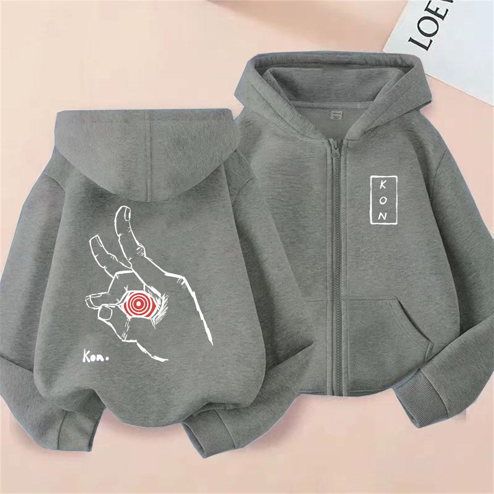 Anime Chainsaw Man Reißverschluss-Hoodie Hayakawa Aki Beschwörung Fuchs Teufel Kon Grafik Zip-Jacke Herren Damen Manga Übergroßes Sweatshirt