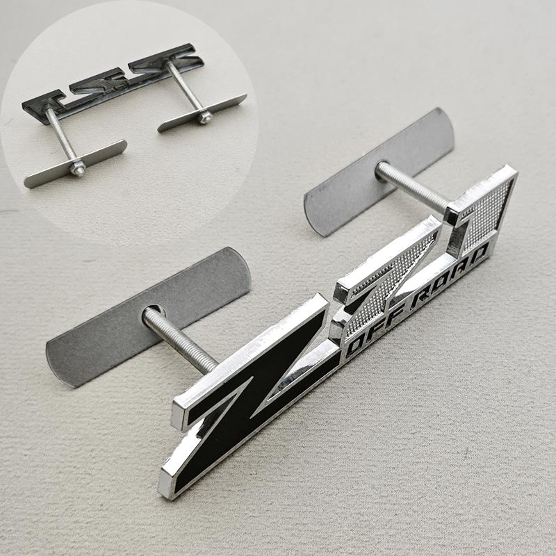 3D Metal Logo Z71 Emblem Car Front Grille Badge Trunk Sticker For Chevrolet Tahoe Colorado Cheyenne Chevy Silverado Accessories