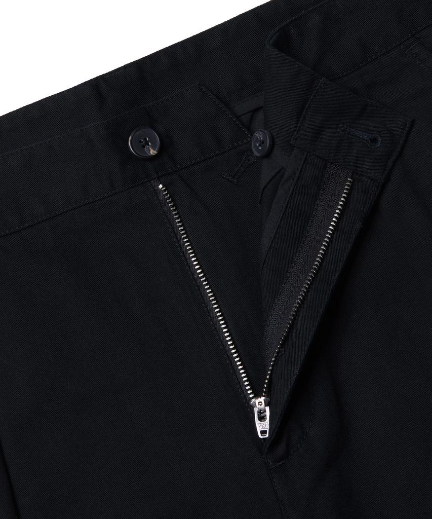 MUSINSA STANDARD Reverse One-Tuck Regular Fit Chino Pants [Black]