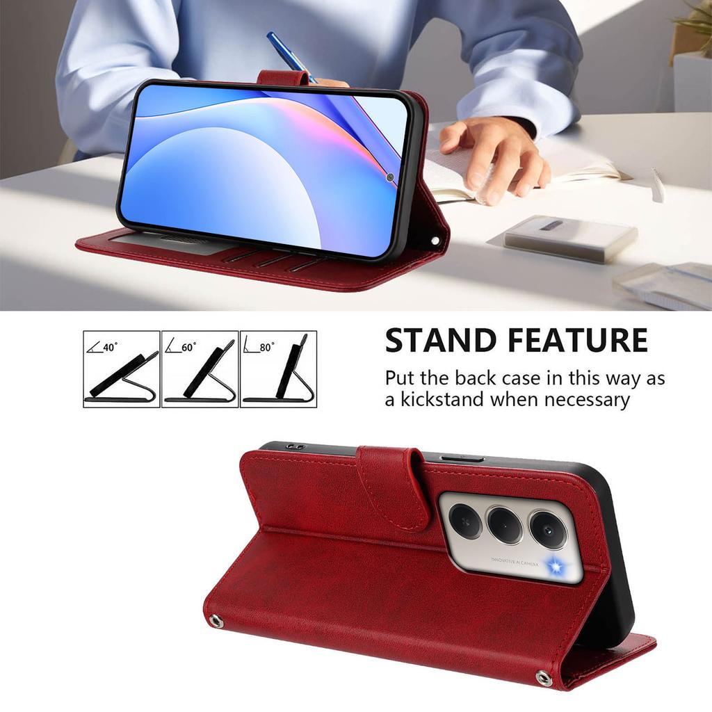 Panda Wallet RFID Blocking Card Slot Magnetic Flip Leather Case For Xiaomi Redmi 15 4g 5g Redmi 15C 4G 5G Europe Global Cover