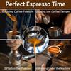 54mm Bottomless Portafilter 3 Ear Espresso Handle Compatible Coffee Machine Black