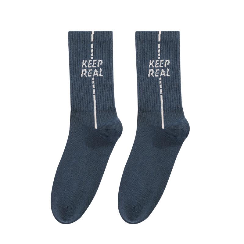 

Men s Spring and Summer Anti-odor and Sweat-absorbing Long Socks, Solid-color Cotton Socks, 7A Antibacterial Sports Medium Socks 1 pair