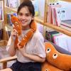 Cartoon Snacks Pillow Expression Pack Hamburger Grilled Sausage Popcorn French Fries Bread Ice Cream Doll Plush Toy