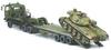 Aoshima Bunka Kyozai 1/72 Military Model Kit No. SP Japan Ground Self-Defense Force Type 73 Extra-Large Semi-Trailer "Includes Type 74 Tank