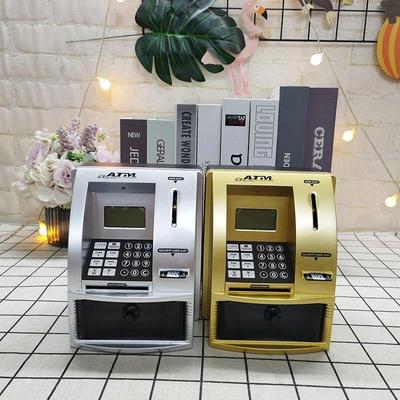 English ATM Piggy Bank: Automatic Deposit & Withdrawal, Password Protected, Smart Voice Teller Machine.