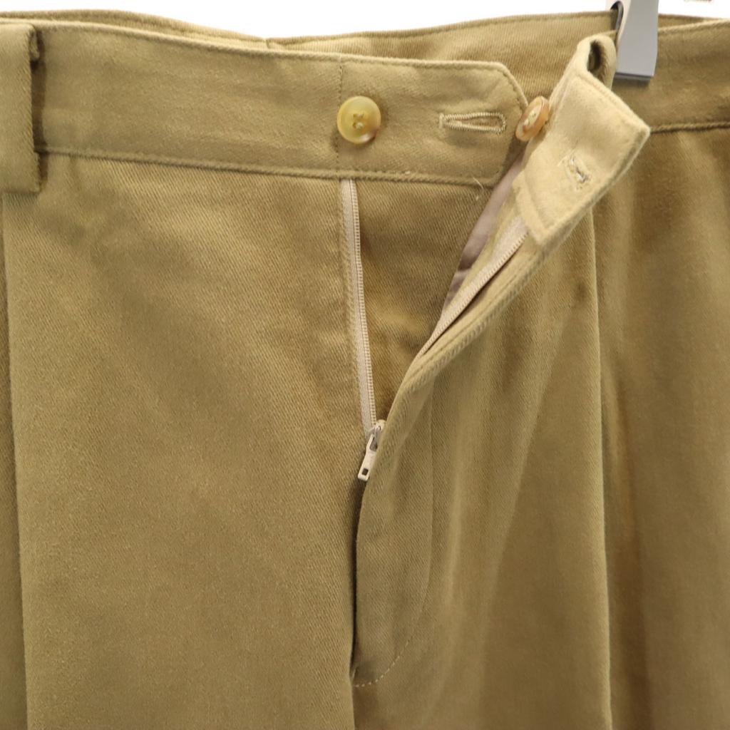 LANVIN LA COLLECTION made in Japan Moleskin Faltenhose 94 Braun Herren Gebraucht
