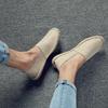 For The Elderly Light Personality Canvas Shoes Lazy Shoes A Slip-on Men Breathable Comfortable Thick Sole Linen Shoes Soft Shoes