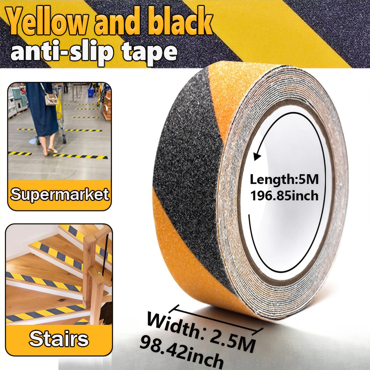 

1pc Anti Slip Safety Grip Tape, Non Skid Tread for Stairs, Steps, Floors, Caution Dangerous Zones, Indoor and Outdoor Use