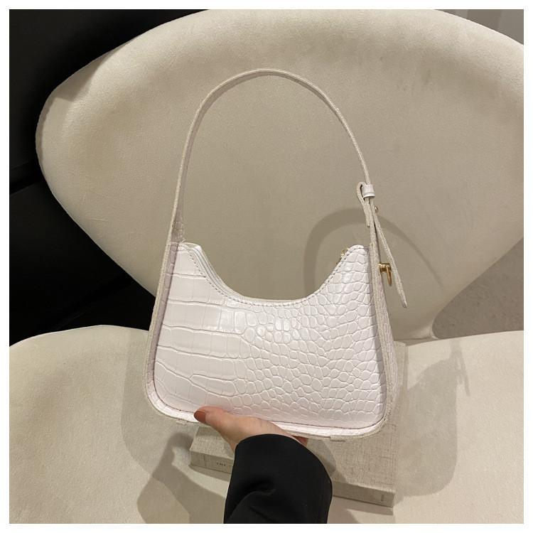 Trendy Korean Style Shoulder Bag For Women 2024 Winter New Stone Pattern