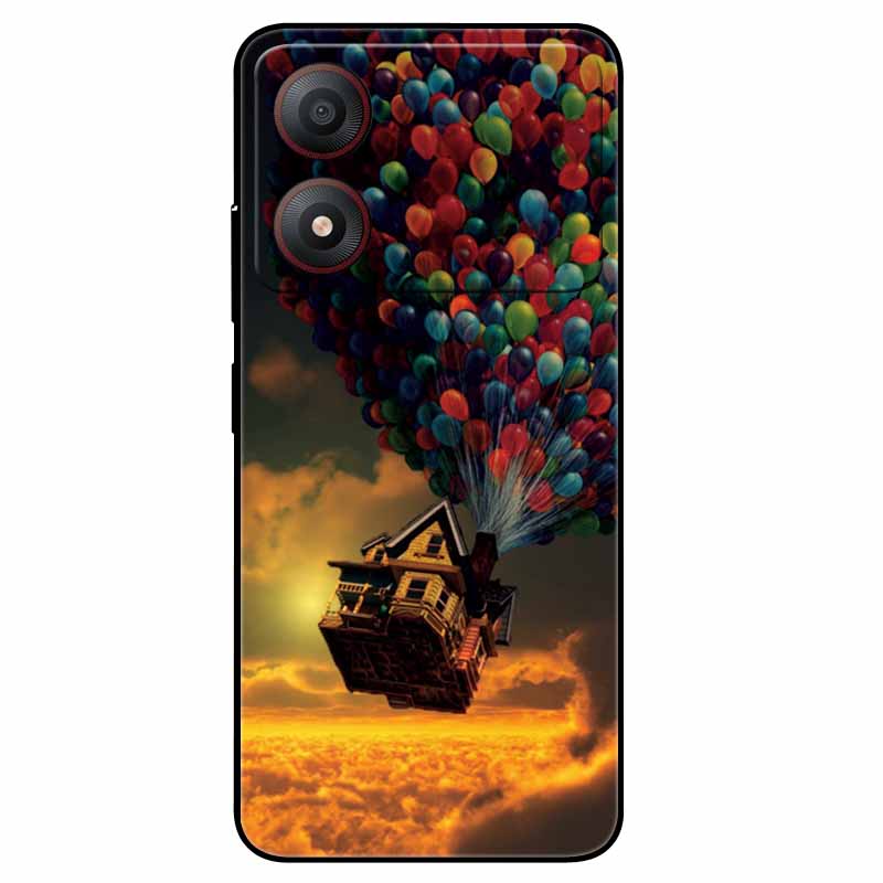 Pour ZTE Blade A34 4G Coque Anti-choc TPU Silicone Souple Housse de Téléphone pour ZTE Blade A 34 Funda Peinte pour BladeA34 Capa de Luxe