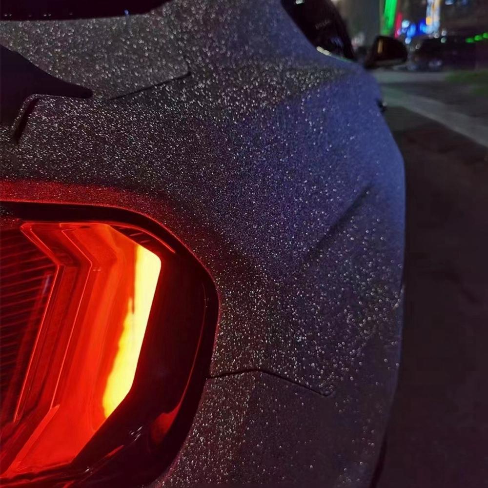 30cm X 2m Super Diamond Black Vinyl Wrap Ultra Matte Glitter Sticker Motorcycle Car Styling Interior Exterior Decals Sheets