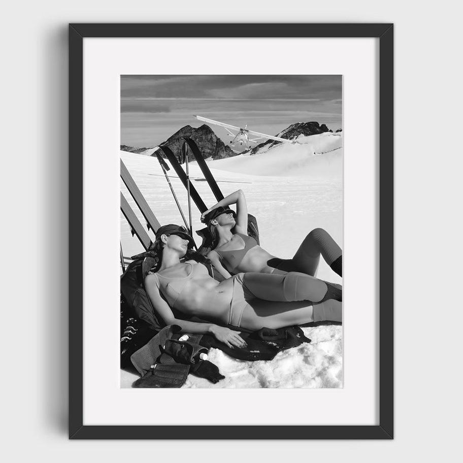 Vintage Ski Photo Print Road Gap Skier Jumps Girls Car Canvas Painting Winter Sports Skiing Art Poster Ski Home Lodge Wall Decor