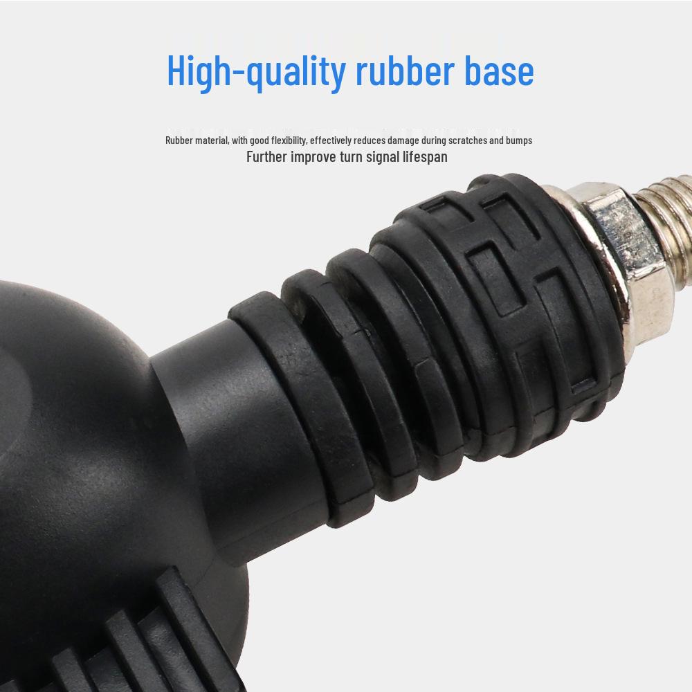 12V Skull LED Motorcycle Turn Signals - White & Yellow Dual Color