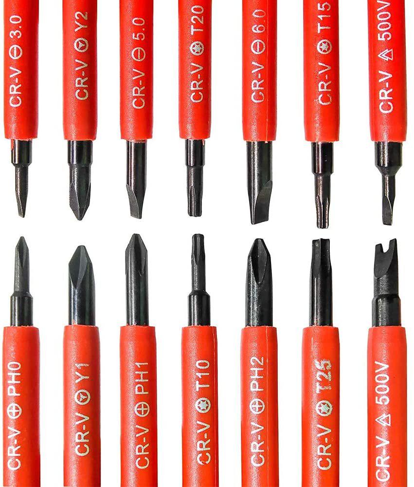 Electrician's 7-in-1 Multi-Spec Screwdriver Set: Dual-Purpose Repair Tools