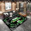 St.Patrick's Day cloverPattern Square Carpet,Area Rug,Carpet Rug for Living Room Bedroom Sofa Playroom Decor,Non-slip Floor Mat,Holiday Birthday Gifts