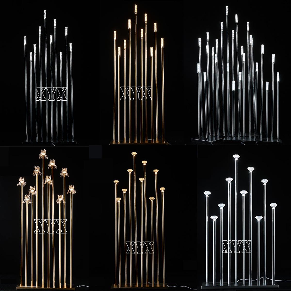 Wedding Candle Chandelier Ornaments for Aisle and Chapel Decor