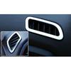 For Jeep Renegade 2015-2023 Silver Steel Dash L&R AC Air Outlet Vent Trim 2pcs