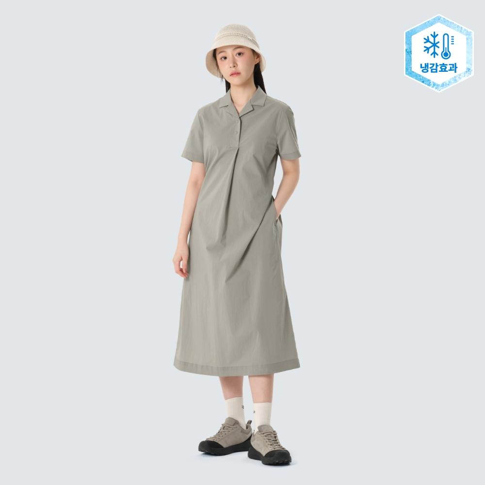 [Snowpeak] Платье-комбинезон Route Collar Серый (S26MWROP61) 85(S)