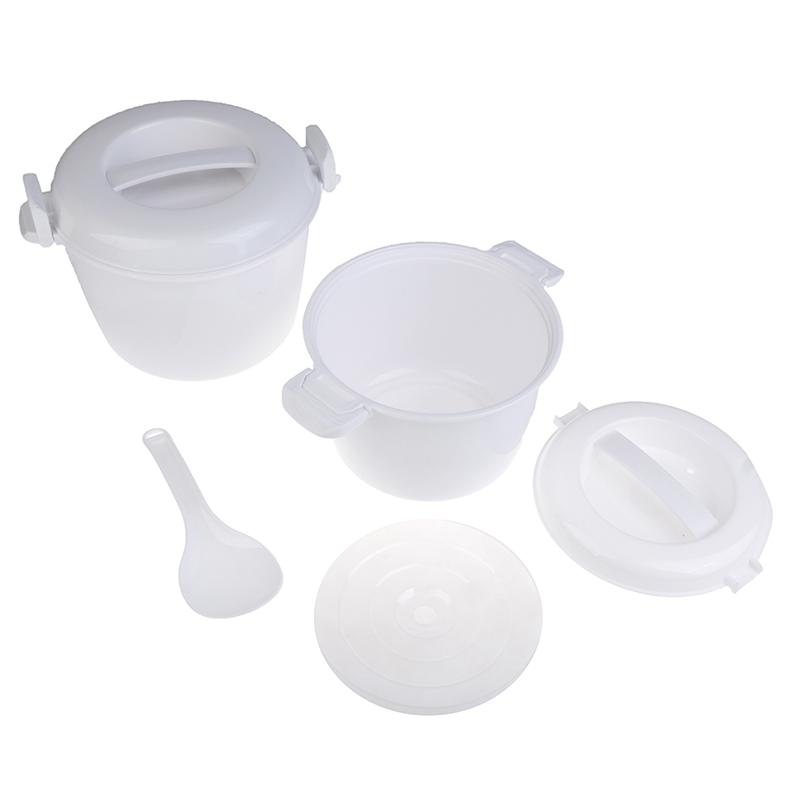 Cuptor cu microunde de calitate fiabilă Mașină de gătit orez Oală de aburi Ustensile de gătit Cutie de prânz izolată