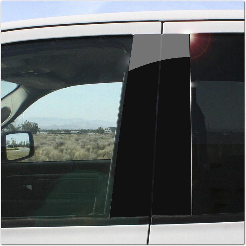 Glossy Black Car Door Pillar Posts For Dodge Ram Dodge Ram 1500 2-Door Club Cab 1995-2002 Window Trim Cover BC Column Sticker