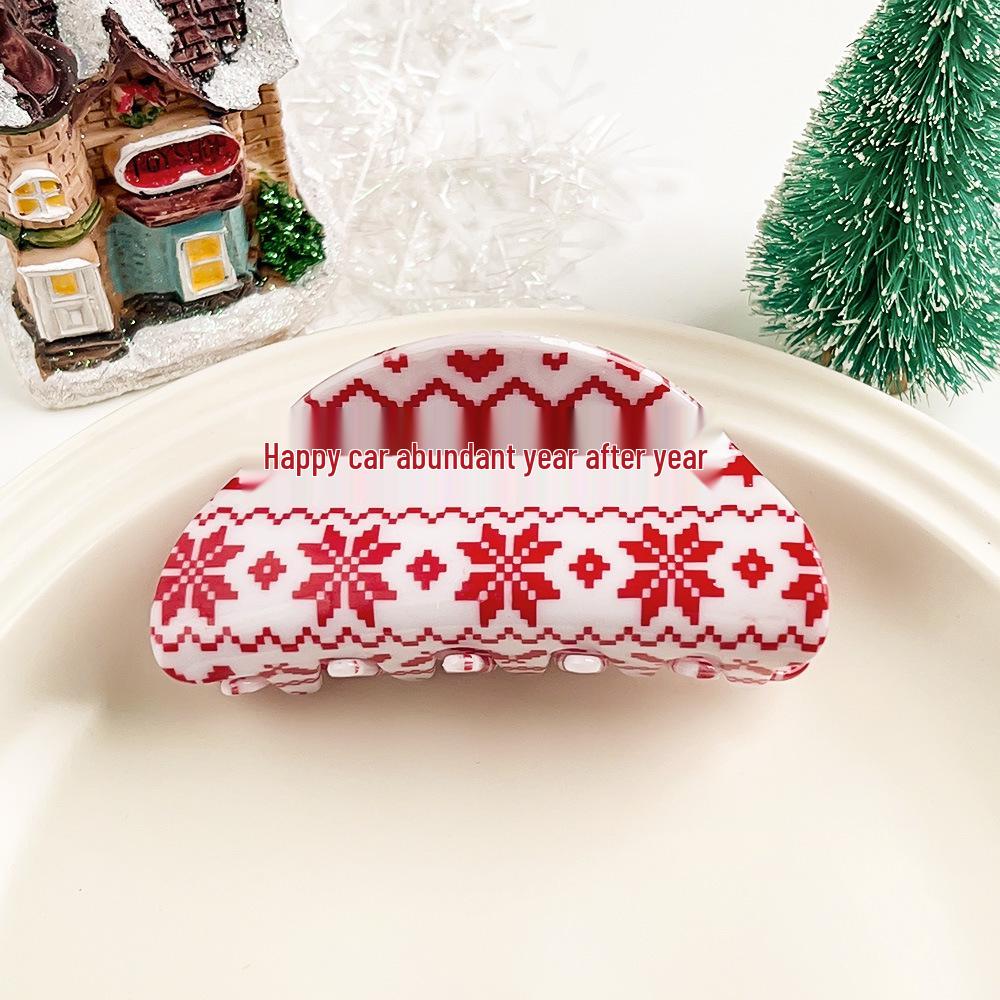 Bambus Yao Weihnachts-Cartoon Haarspangen: Niedliches Hai-, Rentier- & Schneemann-Design