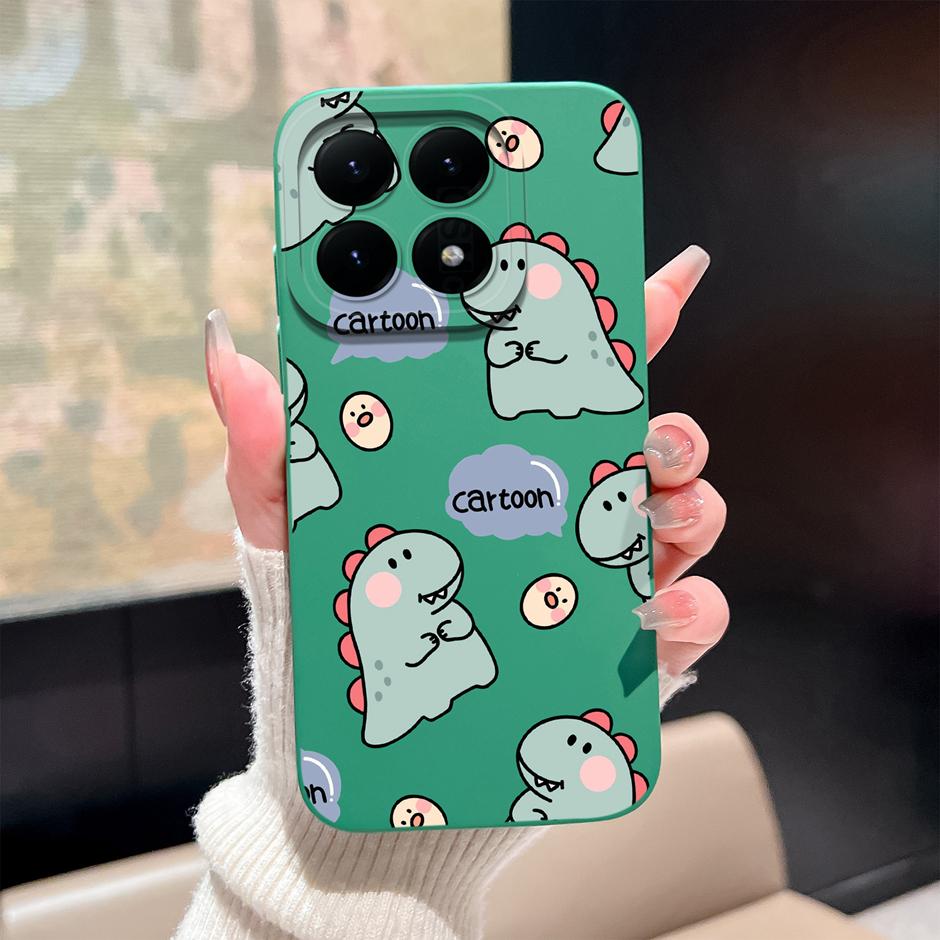 

Phone Case For Xiaomi 15T Pro 5G Cute Dinosaur Pattern Shockproof Soft Silicone Protective Bumper Cover For Xiaomi15T Pro Fundas Xiaomi 15T 5G