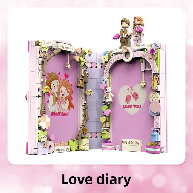 Creative Diy Photo Album With Abs Plastic Blocks For Couples Birthday Gift