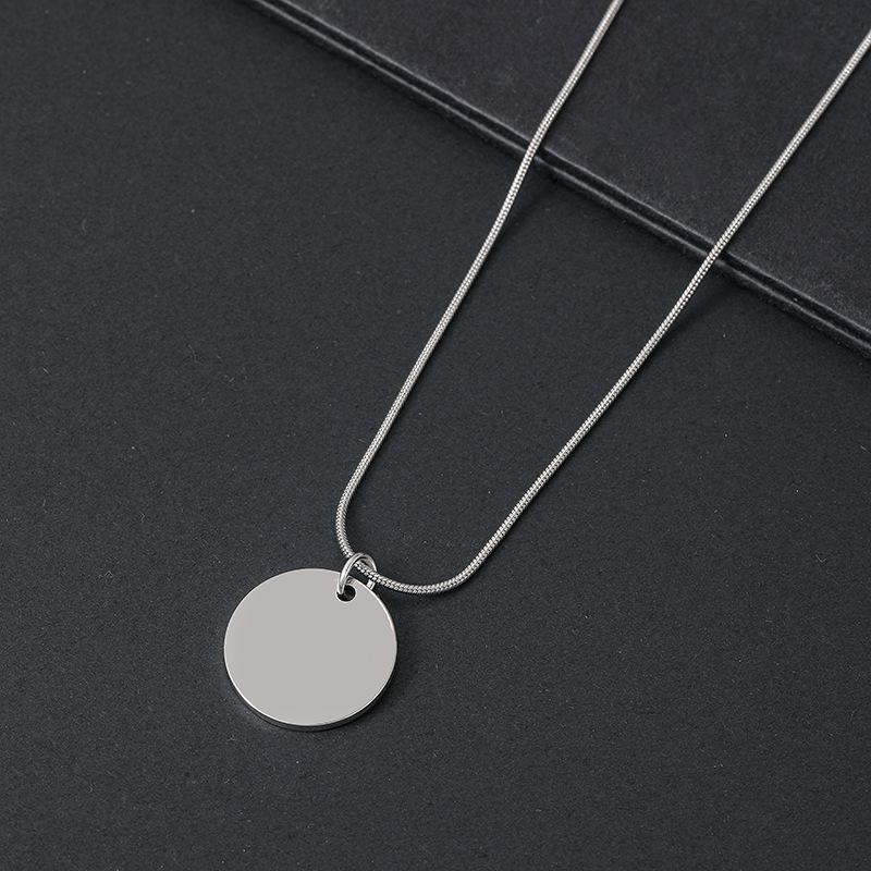 Stainless Steel Snake Bone Chain Necklace - Minimalist European and American Design, Perfect for Festivals or as a Gift