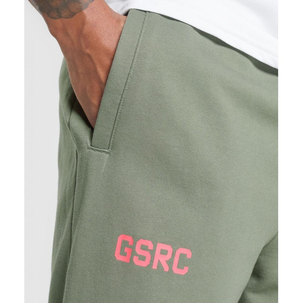 Gymshark Running Graphic Joggers Unit Green A1b1h Ecjf