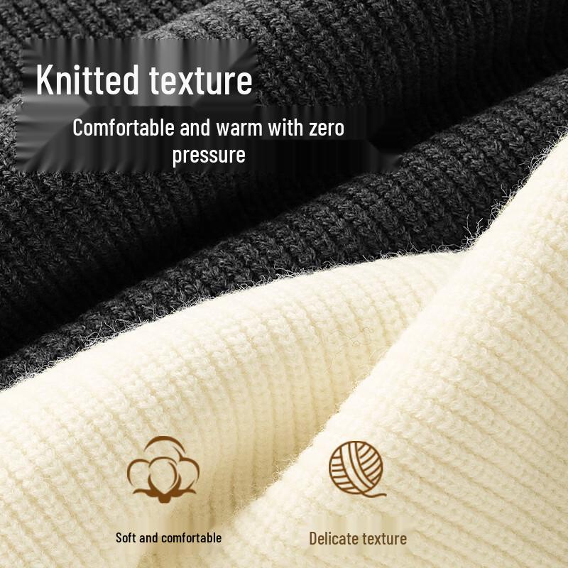 Xuezhongfei Men's Winter Stand-Collar Zipper Cardigan Sweater