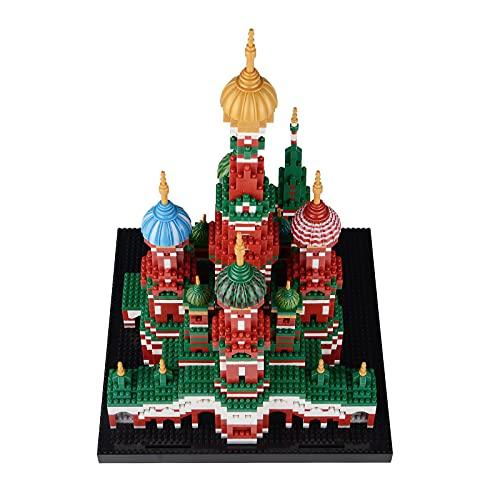 LULUFUN Micro Block Building Toy, 3D Puzzle, Castle, Adult Gift, Interior Assembly, Time Killer, Popular Hobby (St. Basil's Cathedral)