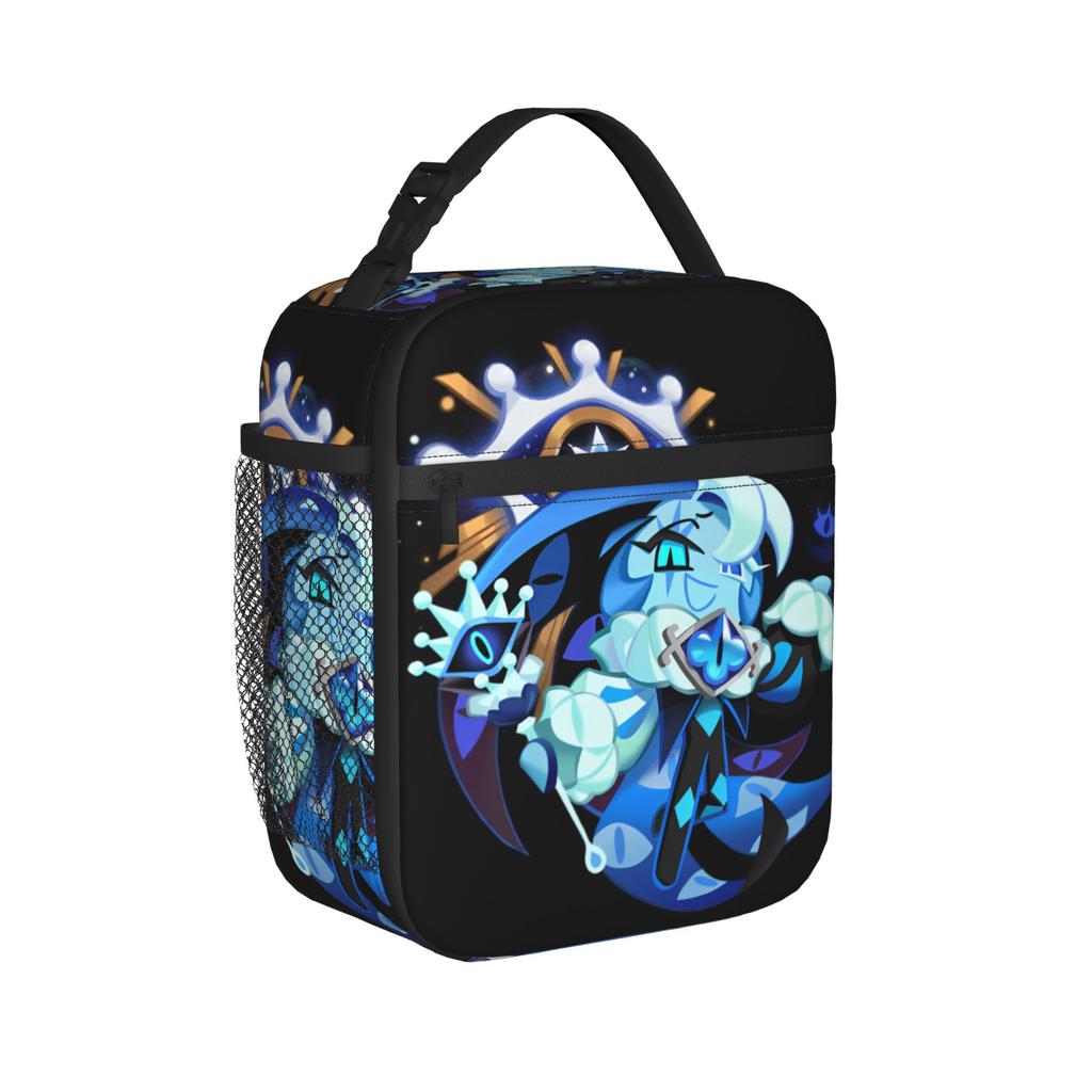 Shadow Milk Cookie Run Kingdom Insulated Lunch Bag Portable Anime Meal Container Cooler Bag Tote Lunch Box Food Storage Bags