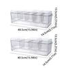 Transparent Fruit Snack Container Detachable Condiment Box Multifunction Seasoning Case  Party