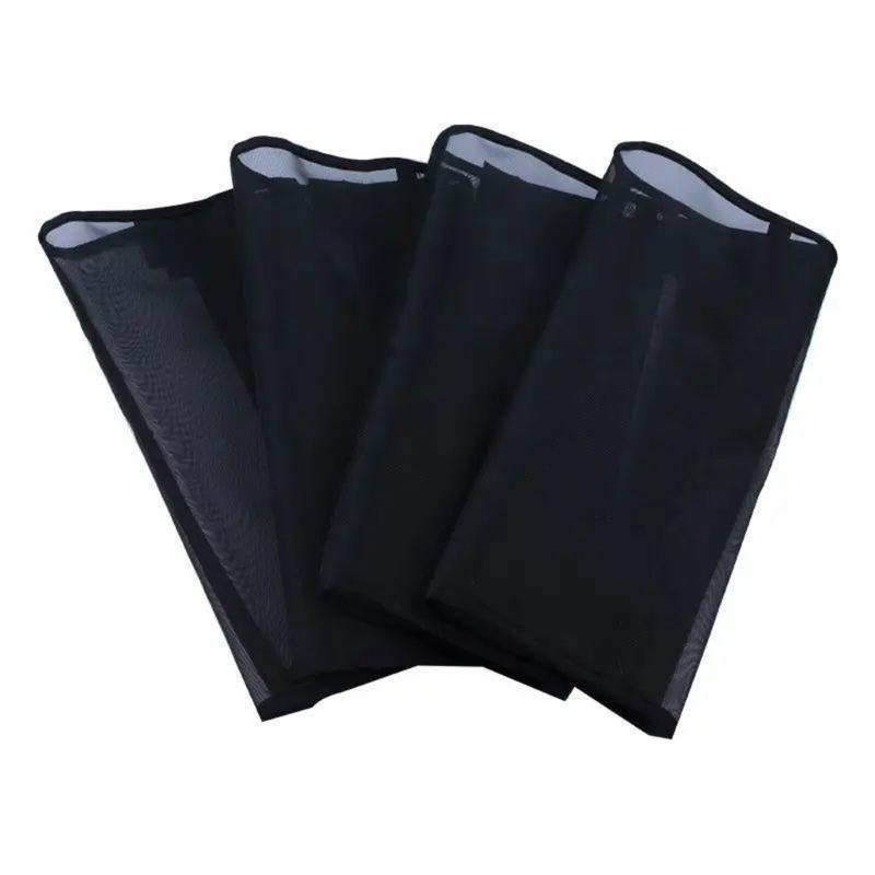 

4Pcs Breathable Horse Leg Protectors Light weight Horse Leg Mosquitoes Repellents Cover Breathable Mesh Fly Leggings чорний