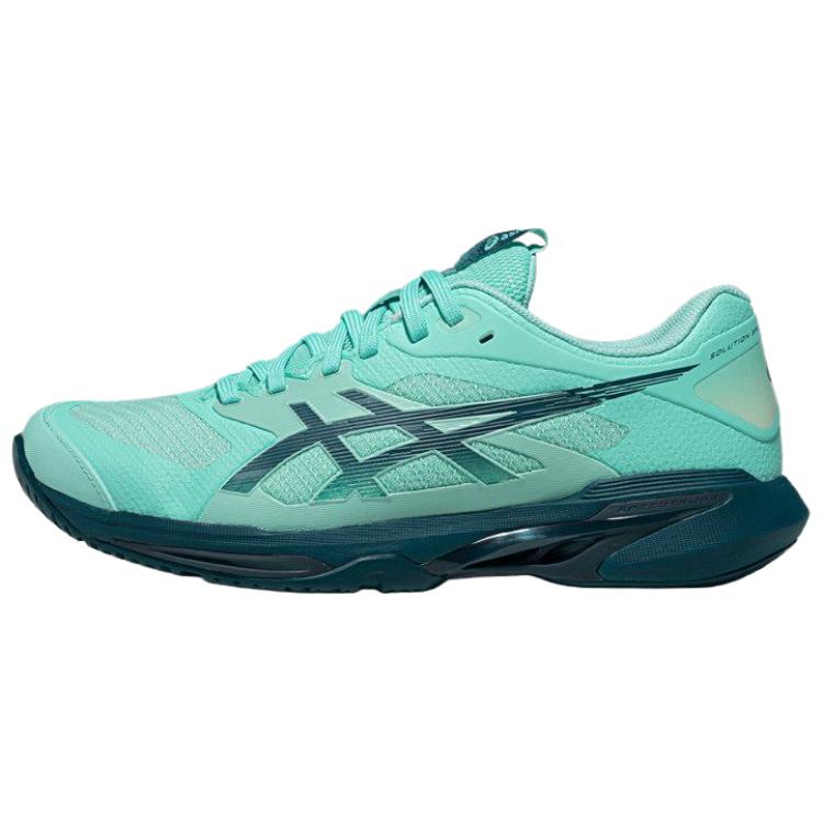 ASICS SOLUTION SPEED FF 4 Мужские Теннисные Кроссовки Низкие Сине-Зеленые 1041A532-401 44