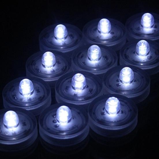 12Pcs Submersible Waterproof Wedding Tea Candle Lamp Battery Operated LED Lights