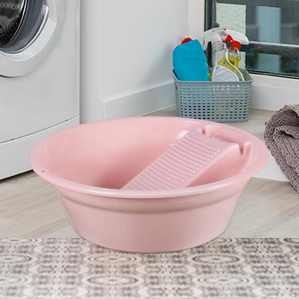 Washboard Basin Clothes Hand Wash Board Sturdy Convenient Lightweight Portable Laundry for